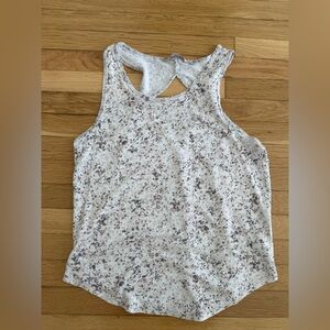 Athleta Gray & White Loose Fit Tank Top